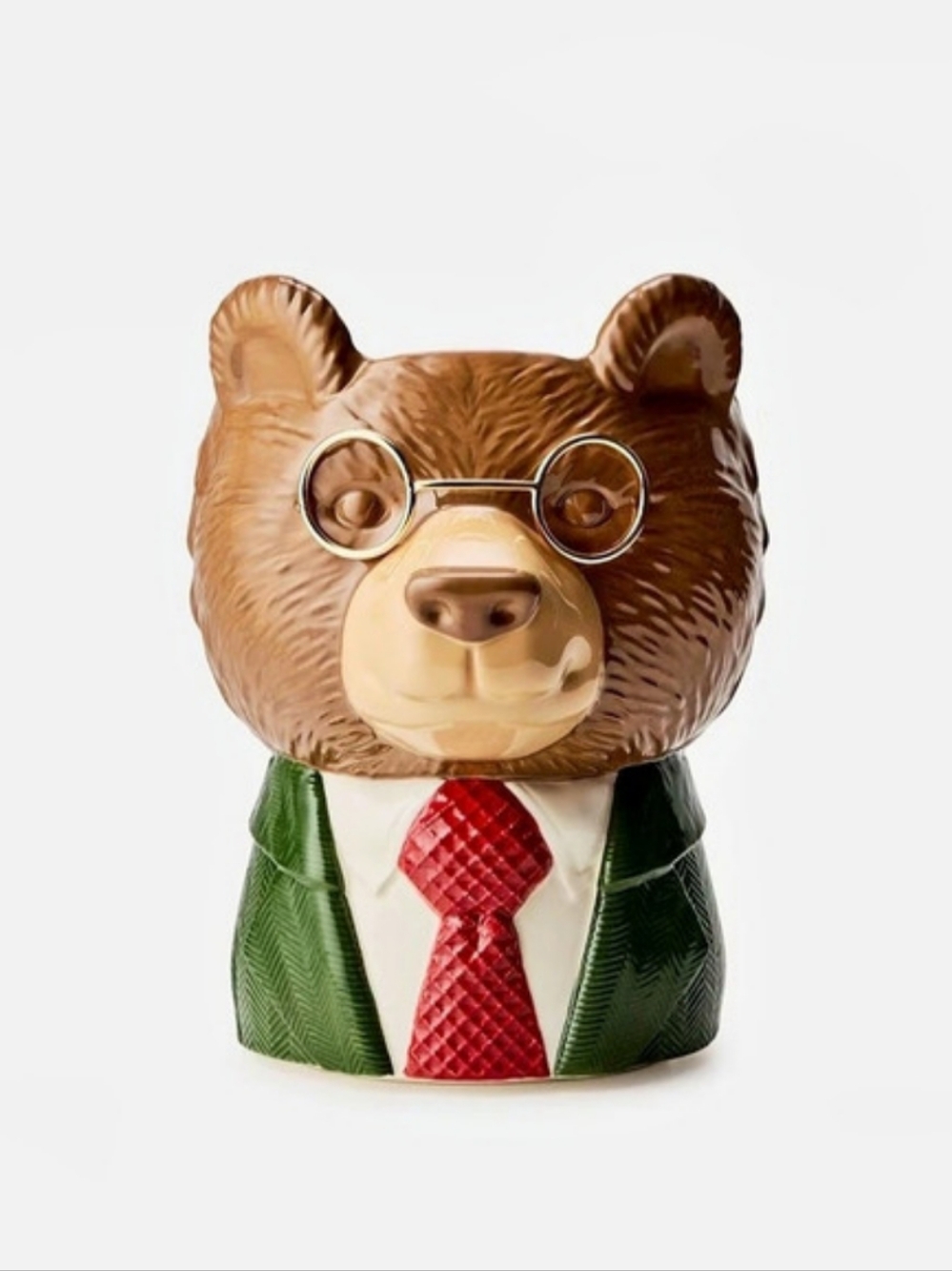 NEW Bath & Body Works Fall 2026 Fancy Bear Pedestal 3-Wick Candle Holder Ceramic